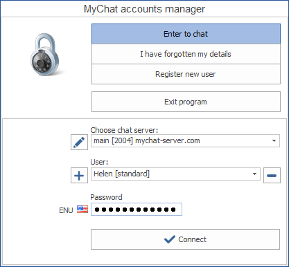  MyChat Client account manager